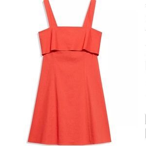 Theory Drape Back Mini Dress in Red (NWT)
